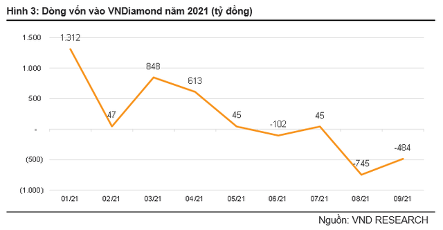Kl993 nền tảng giải trí vào VNDiamond năm 2021 (tỷ đồng)