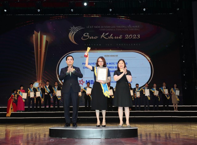Nền tảng BIZ MBBank của MB được vinh danh tại Lễ trao giải Sao Khuê 2023 Nền tảng BIZ MBBank của MB được vinh danh tại Lễ trao giải Sao Khuê 2023