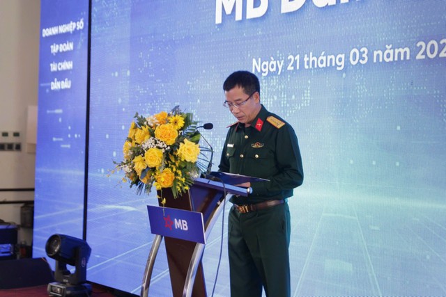 Ông Lưu Trung Thái, Chủ tịch HĐQT MB phát biểu tại sự kiện