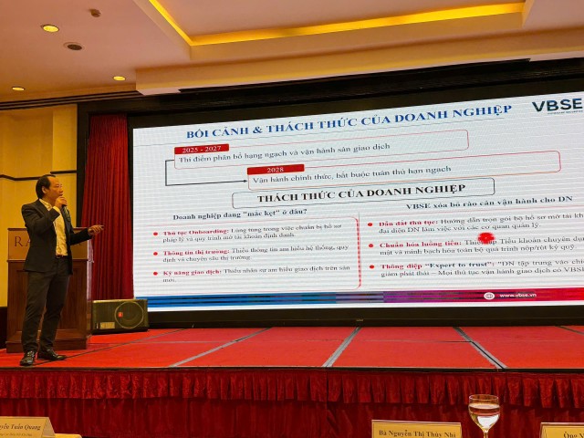 Ông Đào Tuấn Trung, Giám đốc Trung tâm nghiên cứu 99Kl99 link đăng nhập VietinBank (VBSE) chia sẻ tại hội thảo.