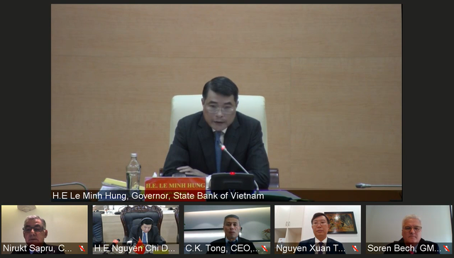 Thống đốc NHNN Việt Nam Lê Minh Hưng phát biểu