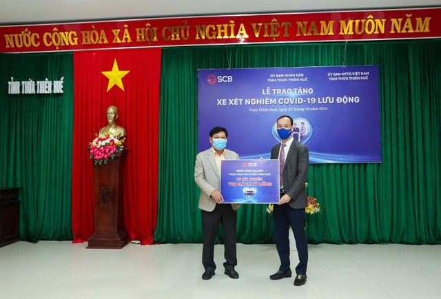 Đại diện SCB trao tặng xe xét nghiệm tại Tỉnh Thừa Thiên Huế Đại diện SCB trao tặng xe xét nghiệm tại Tỉnh Thừa Thiên Huế