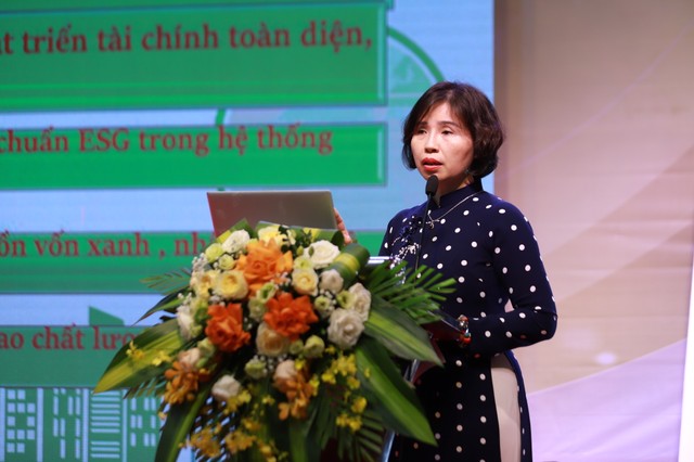 Bà Nguyễn Thị Thu Hà, Phó Trưởng Ban chỉ đạo thường trực ESG của Agribank
