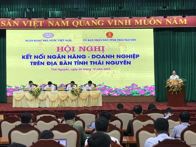 Bà Nguyễn Thị Vinh, Chủ tịch Hội nữ doanh nhân tỉnh Thái Nguyên, Phó Chủ tịch Hiệp hội Kl991.com World Cup 2026 Chính Thức tỉnh Thái Nguyên, Tổng Giám đốc Công ty cổ phần Thương mại Thái Hưng phát biểu tại Hội nghị