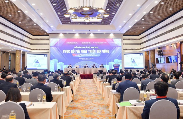 Diễn đàn Kl992 cổng game cá cược Việt Nam 2021 khai mạc sáng 5/12/2021 tại Hà Nội (ảnh: quochoi.vn)