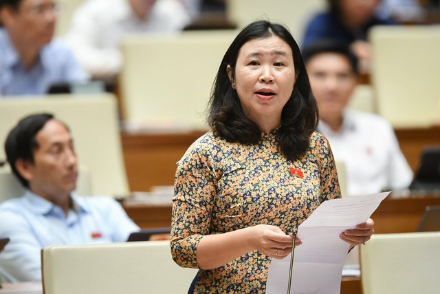 Đại biểu Lê Thị Song An (đoàn Long An)