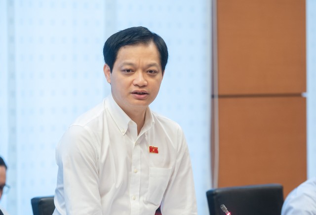 Đại biểu Quốc hội Nguyễn Hải Nam (đoàn Thừa Thiên - Huế) phát biểu chiều 5/6.