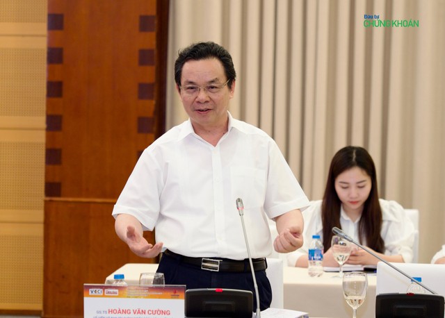 GS.TS Hoàng Văn Cường phát biểu tại Diễn đàn sáng 19/7 (Ảnh: M.M)