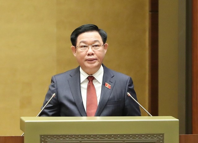 Chủ tịch Quốc hội Vương Đình Huệ phát biểu khai mạc Kỳ họp thứ 6 Quốc hội khoá XV