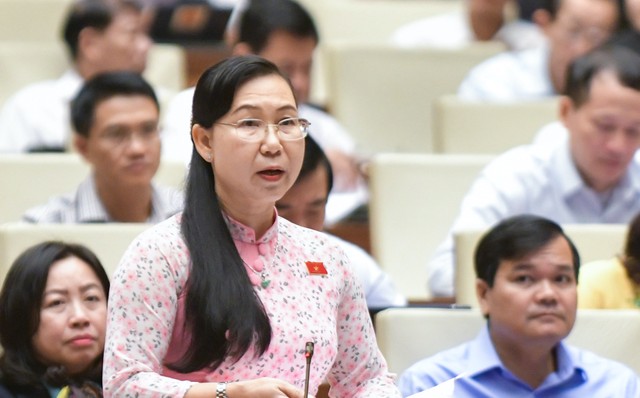 Đại biểu Phan Thị Mỹ Dung (đoàn Long An)