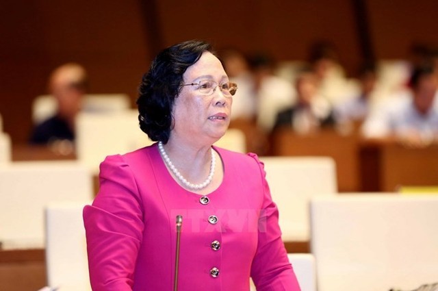 Nguyên Bộ trưởng Bộ LĐ,TB và XH Phạm Thị Hải Chuyền (Ảnh: TTXVN)