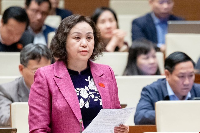 Đại biểu Cao Thị Xuân (đoàn Thanh Hoá)