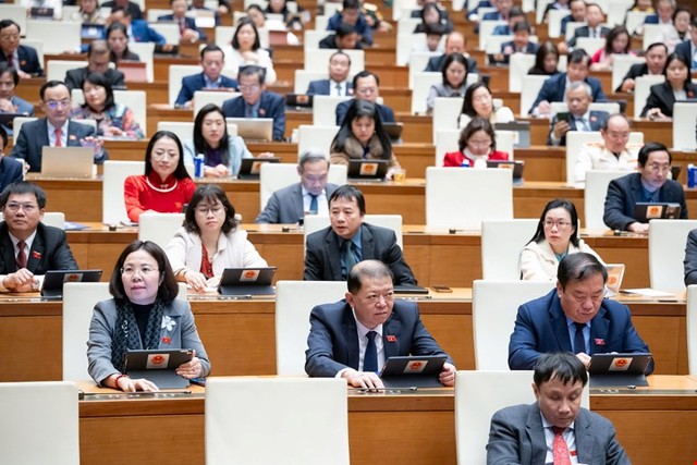Các ĐBQH bấm nút thông qua Nghị quyết sáng 19/2