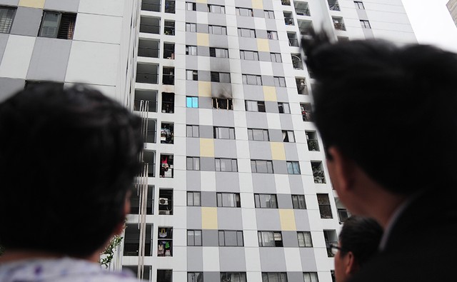 Cháy chung cư Rainbow Linh Đàm: Chuông báo cháy không hoạt động? ảnh 1