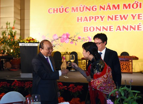 Thủ tướng chủ trì chiêu đãi Đoàn Ngoại giao dịp năm mới Đinh Dậu ảnh 1
