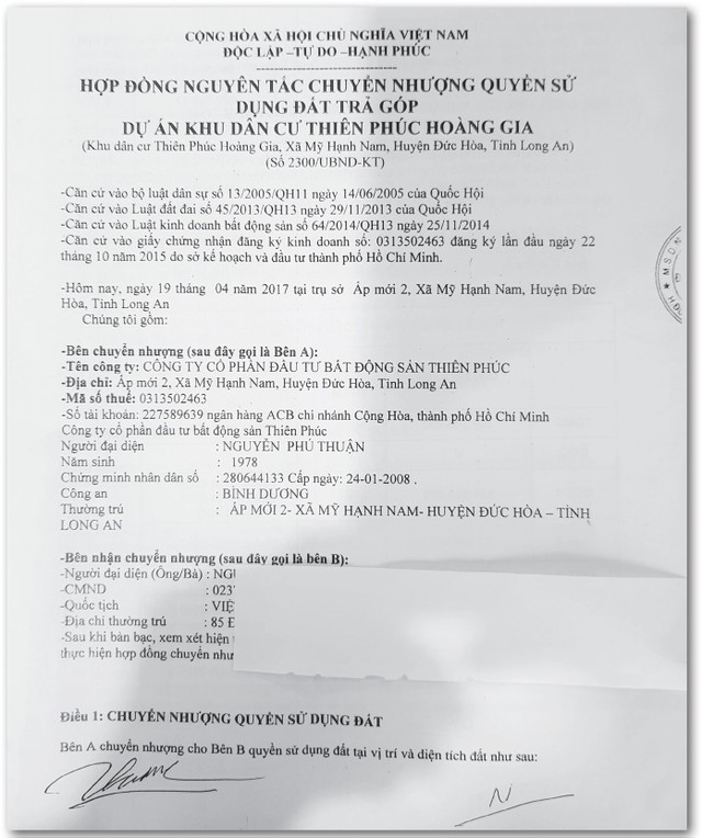 Long An: Chủ Kl99ok phiên bản mới dự án Thiên Phúc Hoàng Gia bị tố chây ì ảnh 2