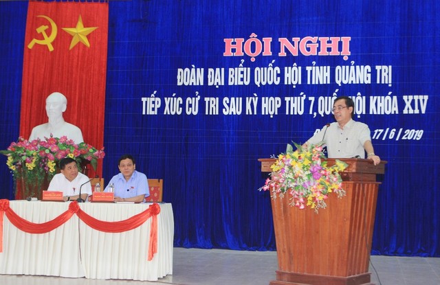 Bộ trưởng Nguyễn Chí Dũng tiếp xúc cử tri tại Quảng Trị sau kỳ họp thứ 7, Quốc Hội khóa XIV ảnh 3