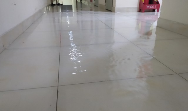 Gặp mưa, hàng loạt chung cư TP.HCM “đổ bệnh” ảnh 1