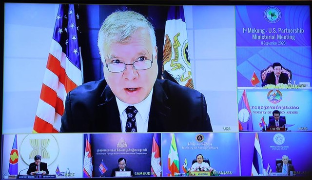 Thứ trưởng thường trực Mỹ Stephen Biegun (thay mặt Ngoại trưởng Michael Pompeo) dự Hội nghị Bộ trưởng Quan hệ đối tác Mekong - Mỹ lần thứ nhất