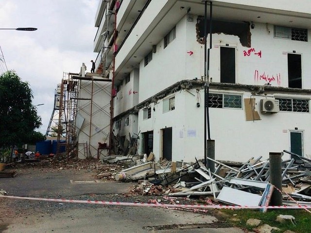 Những công trình nhà ở riêng lẻ bị biến tướng thành chung cư mini tại TP.HCM. Ảnh: Ngô Nguyên