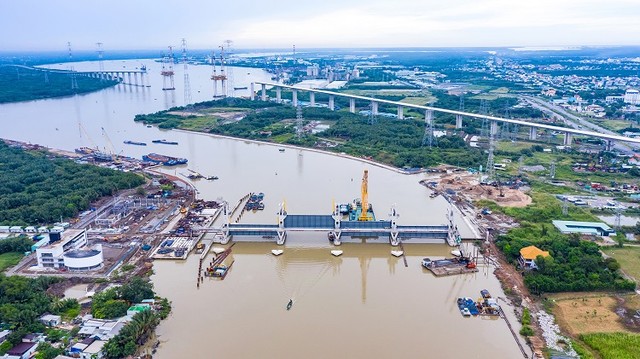 Cống Mương Chuối đã đạt được 92% khối lượng thi công (ảnh: TN)