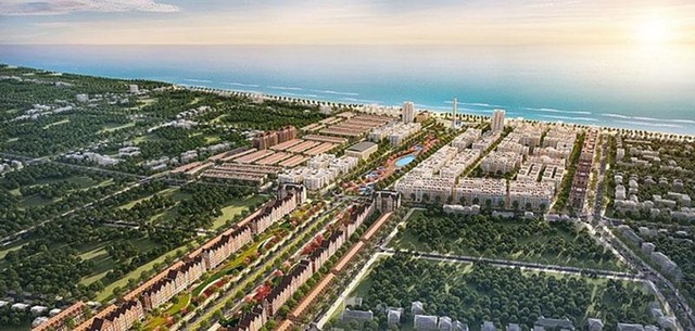 Phối cảnh dự án quảng trường biển và tổ hợp đô thị du lịch sinh thái, nghỉ dưỡng, vui chơi giải trí cao cấp biển Sầm Sơn. Ảnh phối cảnh: Kl994 game bài casino hấp dẫn Sun Group.