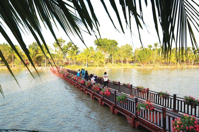 Không gian sống như công viên ở Ecopark, dù nhiều người còn hơi e ngại quãng đường từ đây đến trung tâm Hà Nội