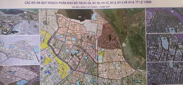 Bản đồ quy hoạch phân khu tại 4 quận nội đô lịch sử vừa được UBND TP Hà Nội phê duyệt.