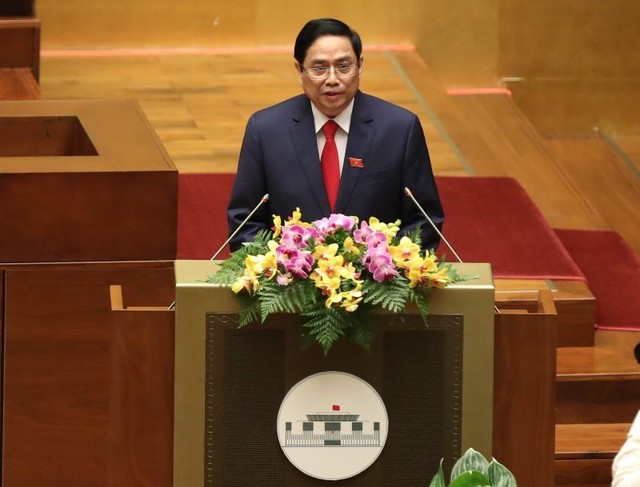 Tân Thủ tướng Kl993 ưu đãi thưởng hấp dẫn Phạm Minh Chính phát biểu nhậm chức (Ảnh: Duy Linh)