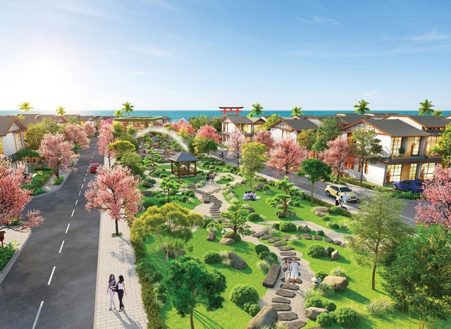 Công viên trung tâm 3000 m2 đậm nét văn hóa Nhật Bản
