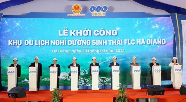 Lễ khởi công FLC Hà Giang - một trong những công trình mà FLC Faros được giao làm nhà thầu