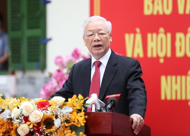 Tổng Bí thư bày tỏ tin tưởng vào sự lựa chọn của gần 70 triệu lá phiếu của cử tri