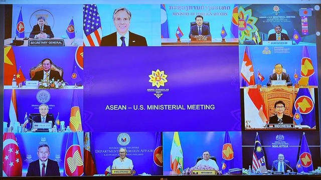 Hội nghị trực tuyến Bộ trưởng Ngoại giao ASEAN - Hoa Kỳ sáng 4/8