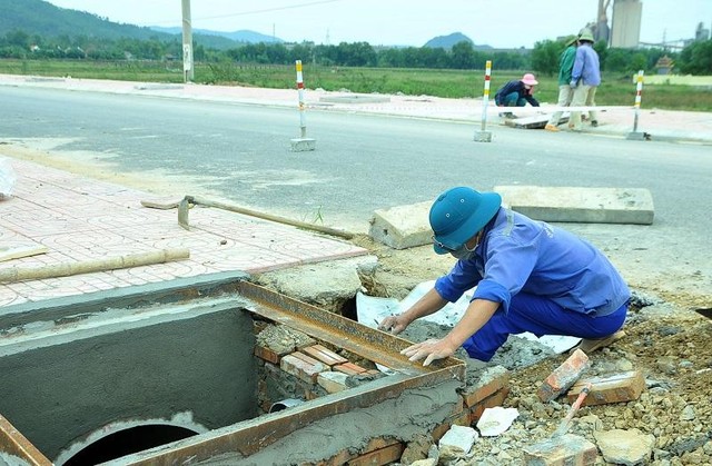 Kl99kl ưu đãi độc quyền tại khu TĐC Quỳnh Vinh, TX. Hoàng Mai đang được hoàn thiện những hạng mục cuối cùng