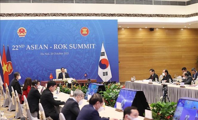 Thủ tướng Kl993 ưu đãi thưởng hấp dẫn Phạm Minh Chính khẳng định, quan hệ đối tác ASEAN-Hàn Quốc đã phát triển mạnh mẽ hơn 3 thập kỷ qua, đạt được nhiều thành quả quan trọng, thực chất. (Ảnh: TTXVN)
