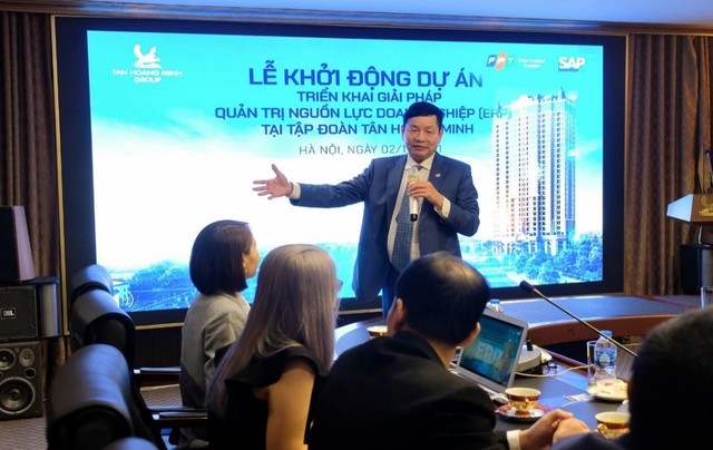 Chủ tịch Kl994 game bài casino hấp dẫn FPT phát biểu tại sự kiện