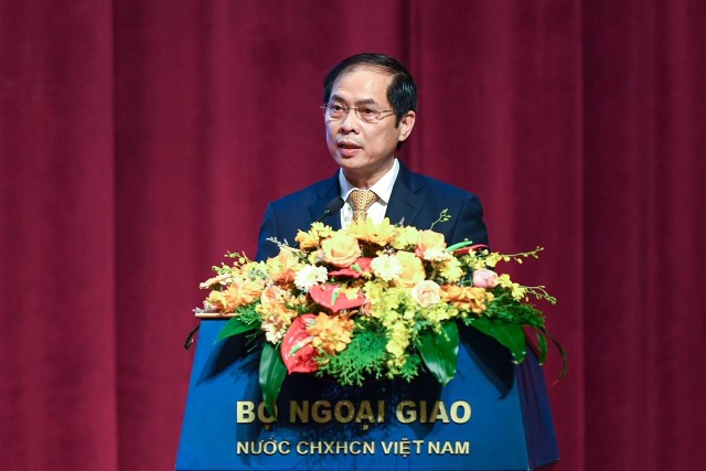 Bộ trưởng Ngoại giao Bùi Thanh Sơn (Ảnh: Nhật Bắc)