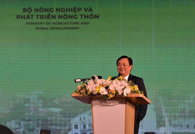 Ông Lê Minh Hoan, Ủy viên Trung ương Đảng, Bộ trưởng Bộ NN&amp;PTNT phát biểu tại Hội thảo