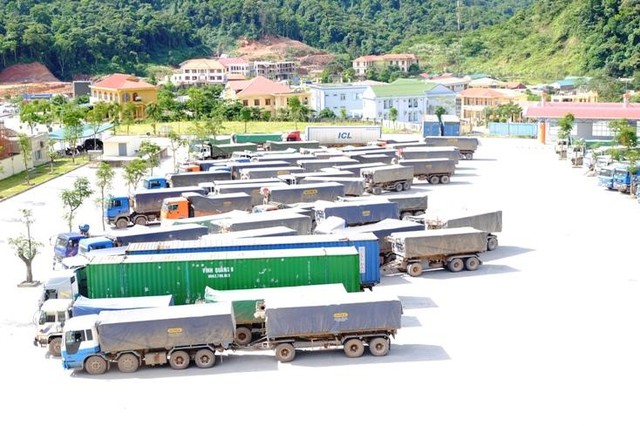 Một góc cửa khẩu quốc tế Cha Lo, Quảng Bình.