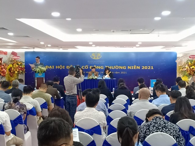 Năm 2021, ĐHĐCĐ thường niên Địa ốc Hoàng Quân diễn ra ngày 24/4.