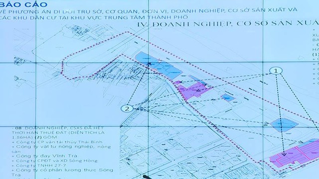 Diện tích thực hiện di dời trong giai đoạn 1 của Đề án là gần 25 ha.