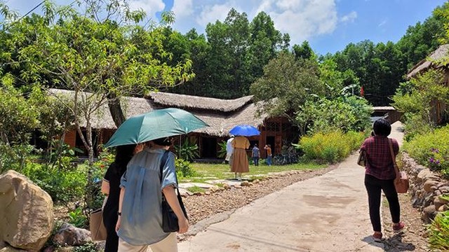 Khu du lịch Am Váp Farm tại thôn Khe Lương, xã Kỳ Thượng, TP. Hạ Long là điểm đến du lịch mới, hấp dẫn. Ảnh: Thu Lê.