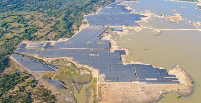 Dự án điện mặt trời Thiên Tân 1.2. Ảnh: PECC2