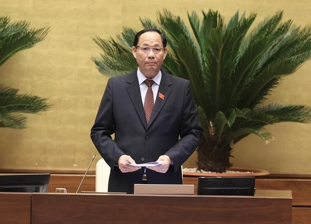Phó chủ tịch Quốc hội Trần Quang Phương phát biểu kết luận nội dung chất vấn đối với nhóm vấn đề thuộc lĩnh vực xây dựng.