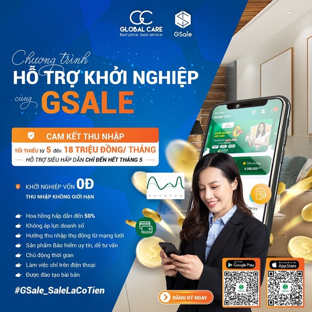 Chương trình mới nhất của Global Care “Hỗ trợ khởi nghiệp cùng GSale”