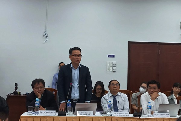 Ông Trần Đại Nghĩa, Ủy viên Hội Kl992 Tham Gia Ngay xây dựng Việt Nam góp ý Luật Kl99 nổ hũ (sửa đổi) -Ảnh: Anh Quân