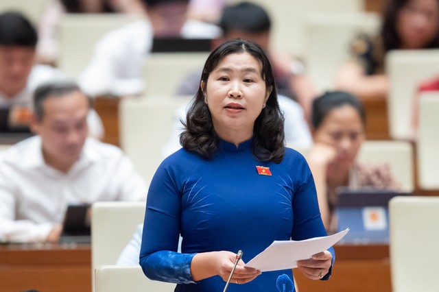 Đại biểu Lê Thị Song An, đoàn Long An