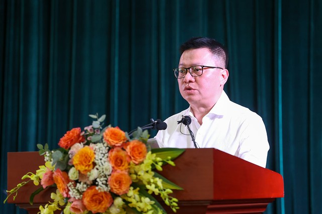 Chủ tịch Hội Nhà báo Việt Nam Lê Quốc Minh. (Ảnh: Nhật Bắc)