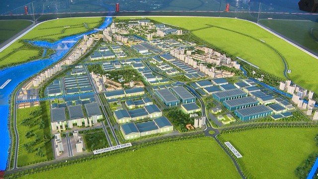 Phối cảnh một khu công nghiệp lớn đang triển khai tại Thái Bình