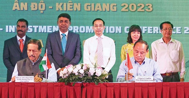 Kl991.com World Cup 2026 Chính Thức Kiên Giang và Ấn Độ ký bản ghi nhớ hợp tác tại Hội nghị Quốc tế xúc tiến Thương mại - Du lịch - Kl99ok phiên bản mới giữa Ấn Độ và Kiên Giang năm 2023. Ảnh: Khánh Thủy